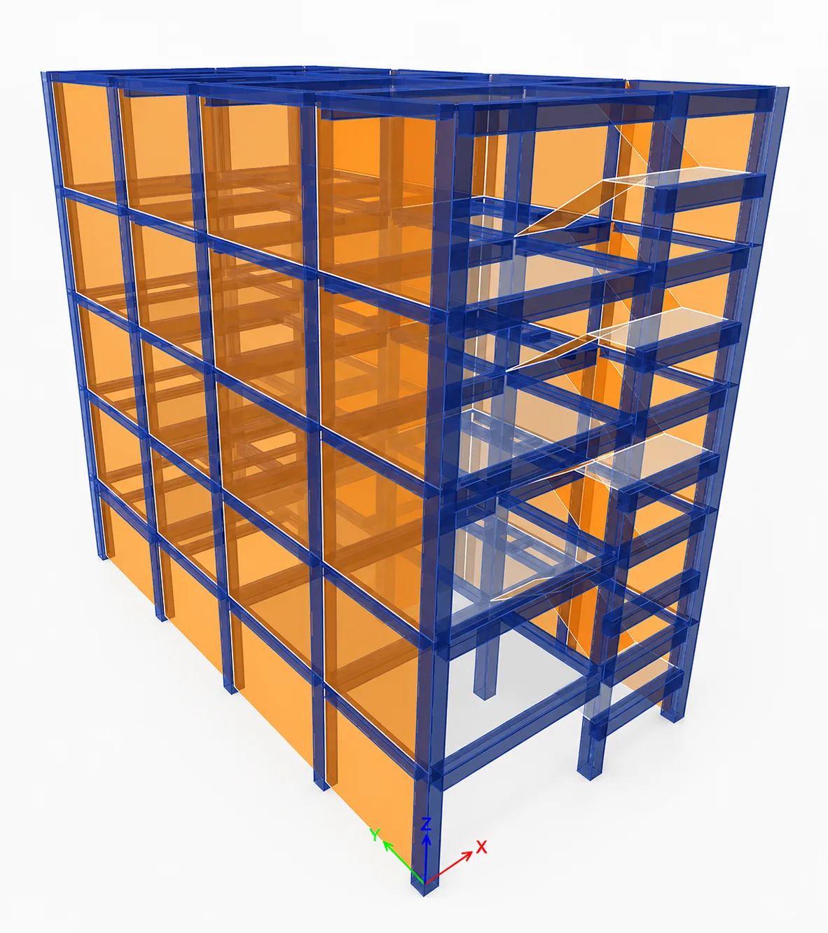 Modelo de una edificación mixta en ETABS