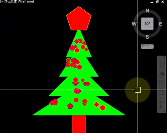 AutoLISP para dibujar Árbol de Navidad