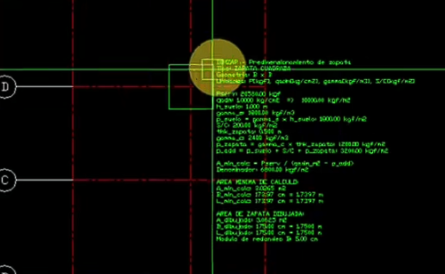 Predimensionamiento de Zapatas con AutoLISP